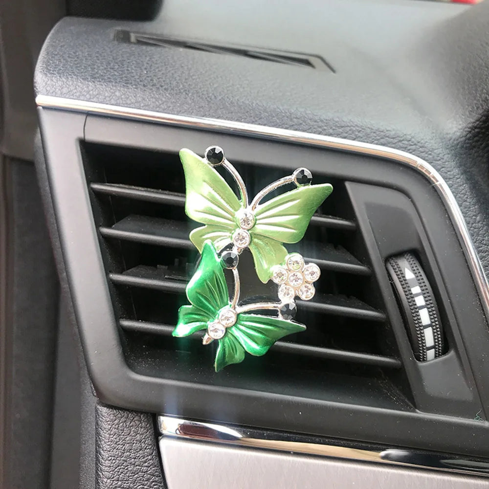 Butterfly Crystal Car Air Freshener
