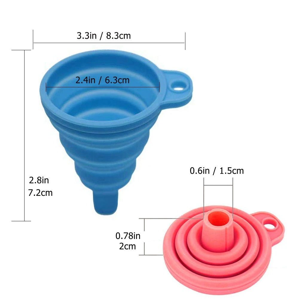 Collapsible Silicone Kitchen Funnel