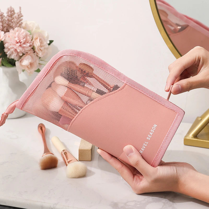 Clear Standing Cosmetic Bag