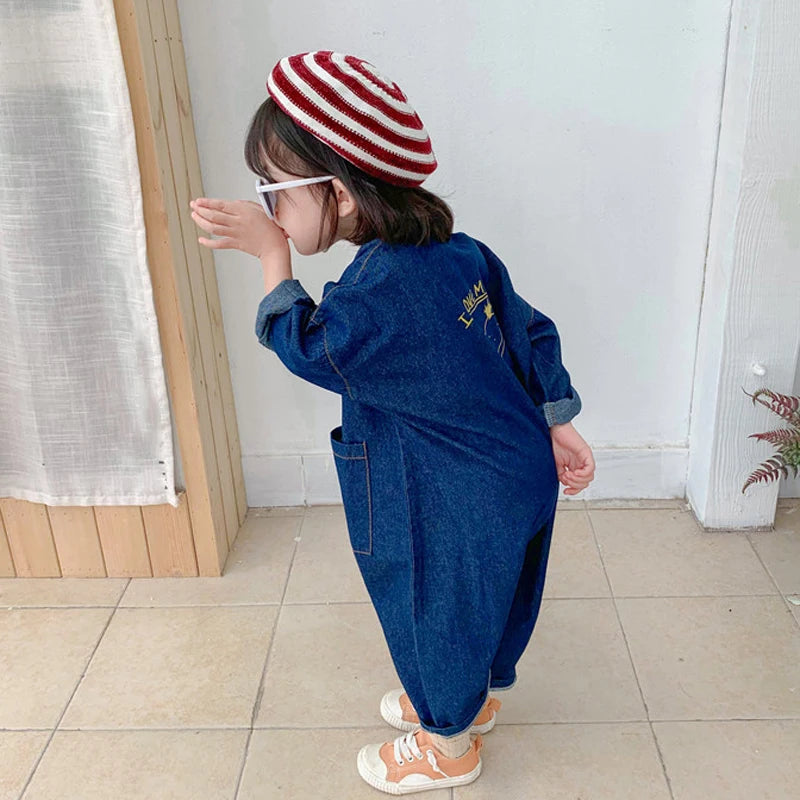 Denim Toddler Utility Jumpsuit