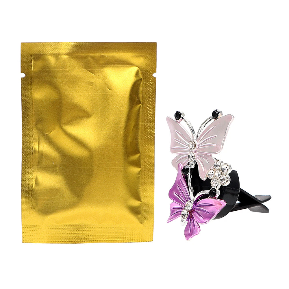 Butterfly Crystal Car Air Freshener
