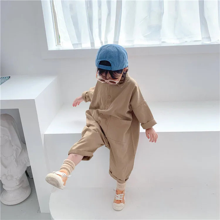 Denim Toddler Utility Jumpsuit