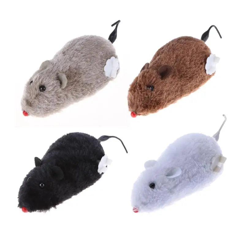 Clockwork Plush Mouse Toy