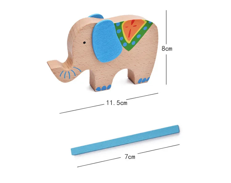 Wooden Animal Balance Blocks
