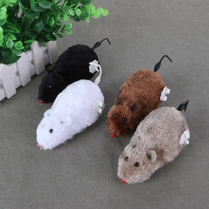 Clockwork Plush Mouse Toy
