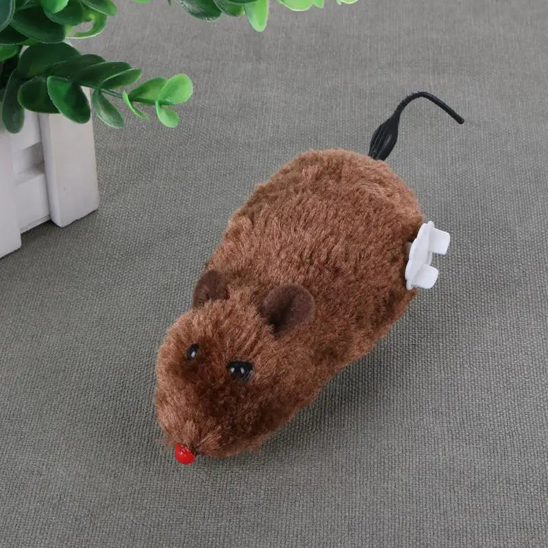 Clockwork Plush Mouse Toy