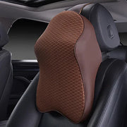 Leather Car Neck Support Pillow
