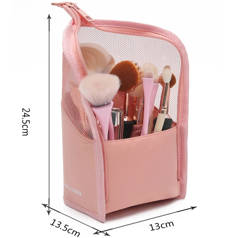 Clear Standing Cosmetic Bag