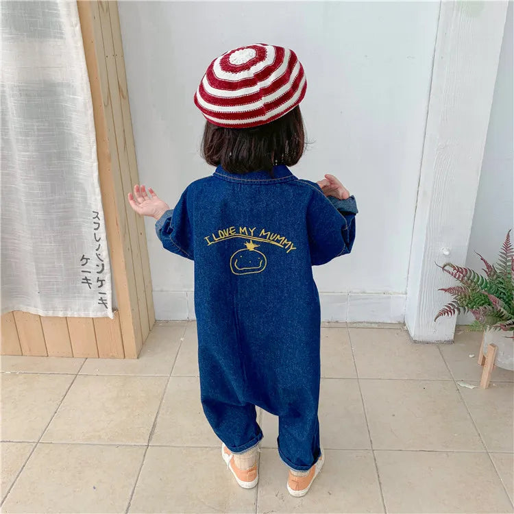 Denim Toddler Utility Jumpsuit