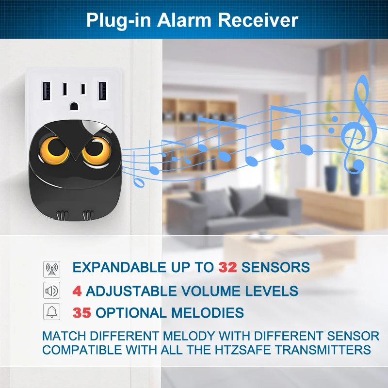 HTZSAFE Wireless Driveway Alarm