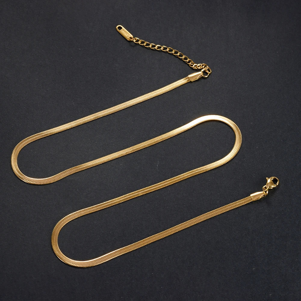 Gold Snake Chain Necklace