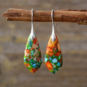 Bohemian Stone Drop Earrings