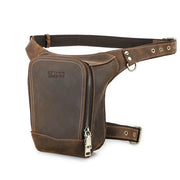 Leather Motorcycle Leg Bag