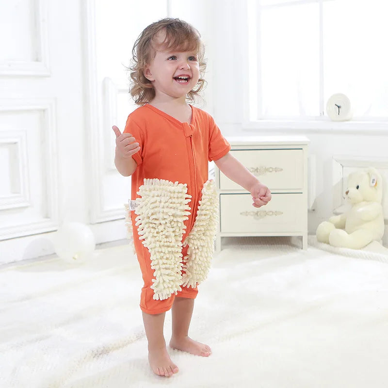 Cotton Long-Sleeve Baby Romper