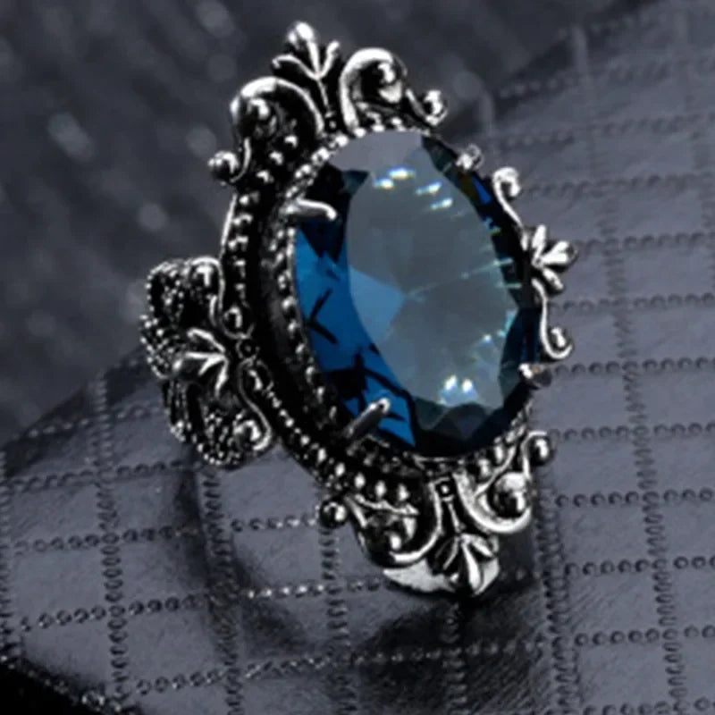 Champagne Crystal Statement Ring