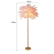 Nordic Ostrich Feather Floorlamp