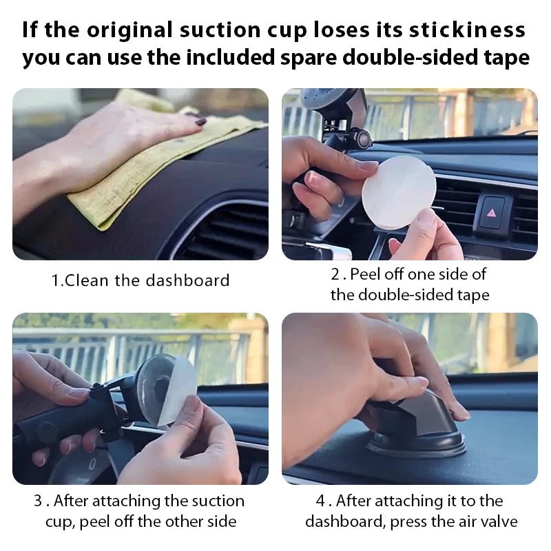 Vacuum Suction Car Holder