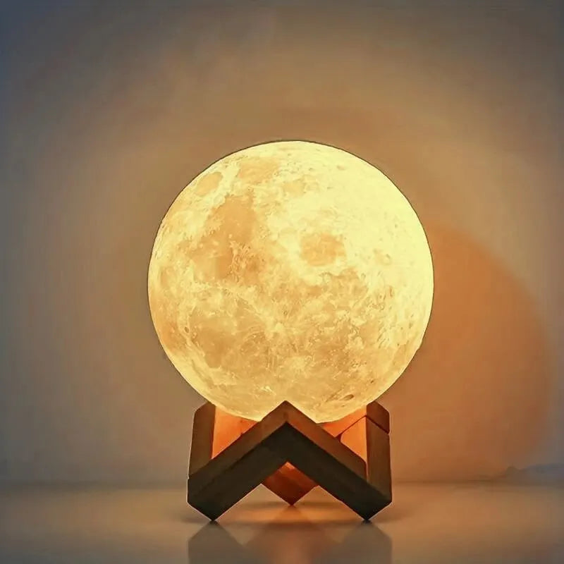 Glowing Galaxy Moon Nightlight
