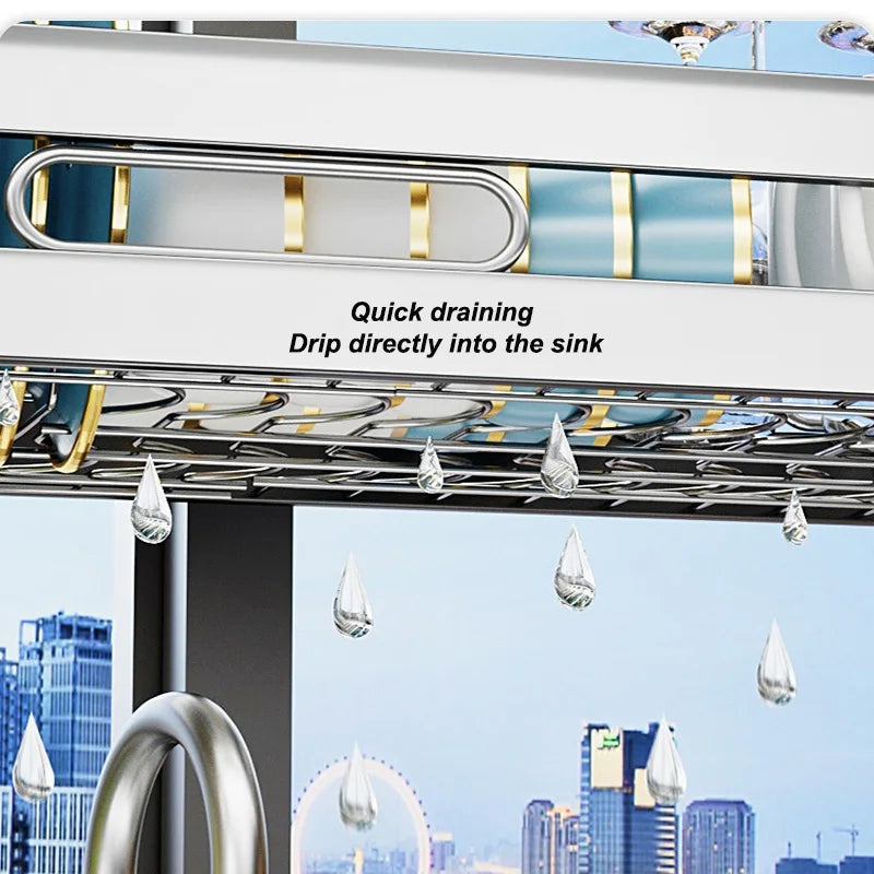 Multifunction Metal Dish Rack