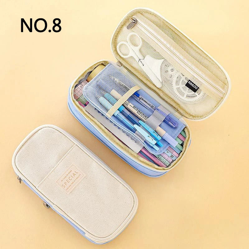 Double Layer Large Pencil Case