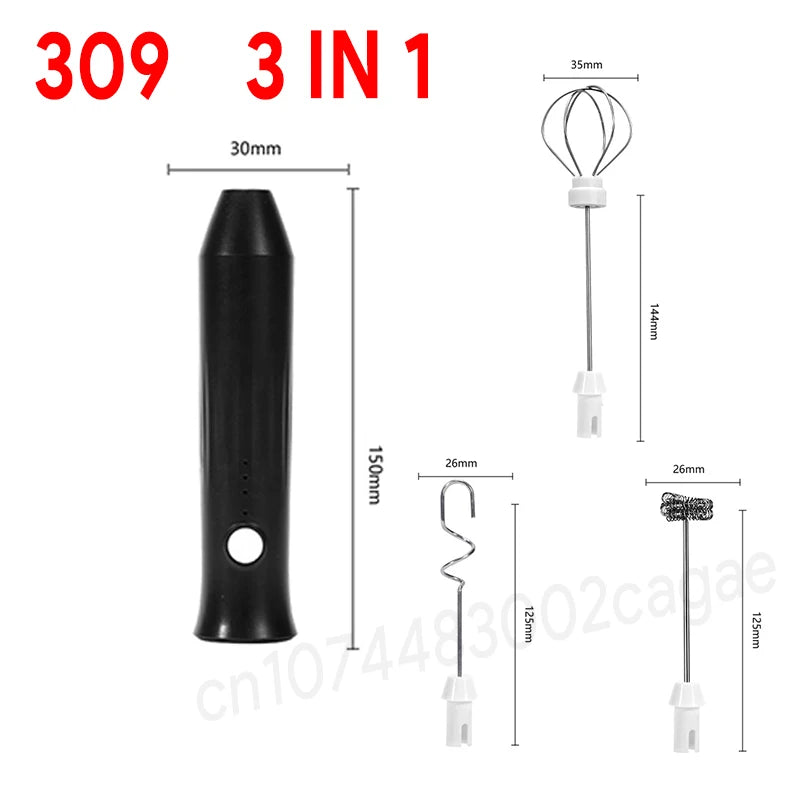 Rechargeable Three-Speed Milk Frother