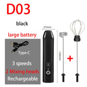 Rechargeable Three-Speed Milk Frother