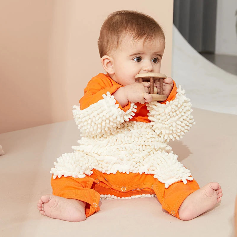 Cotton Long-Sleeve Baby Romper