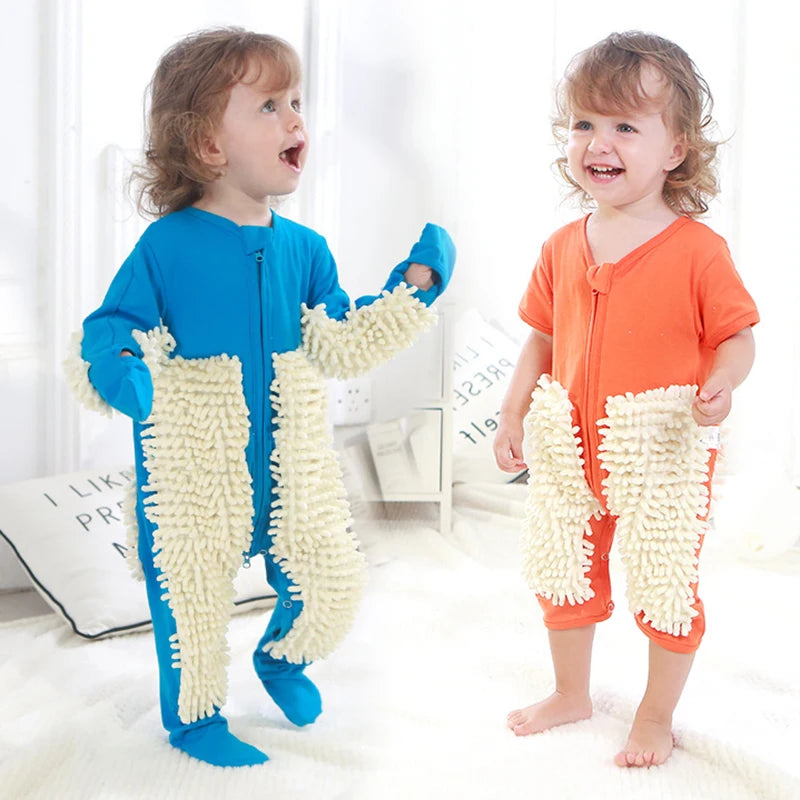Cotton Long-Sleeve Baby Romper