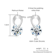 Cubic Zirconia Stud Earrings