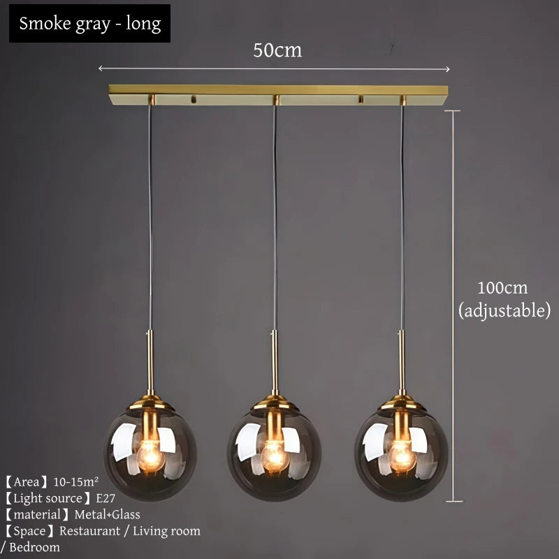 Nordic Glass Pendant Chandelier