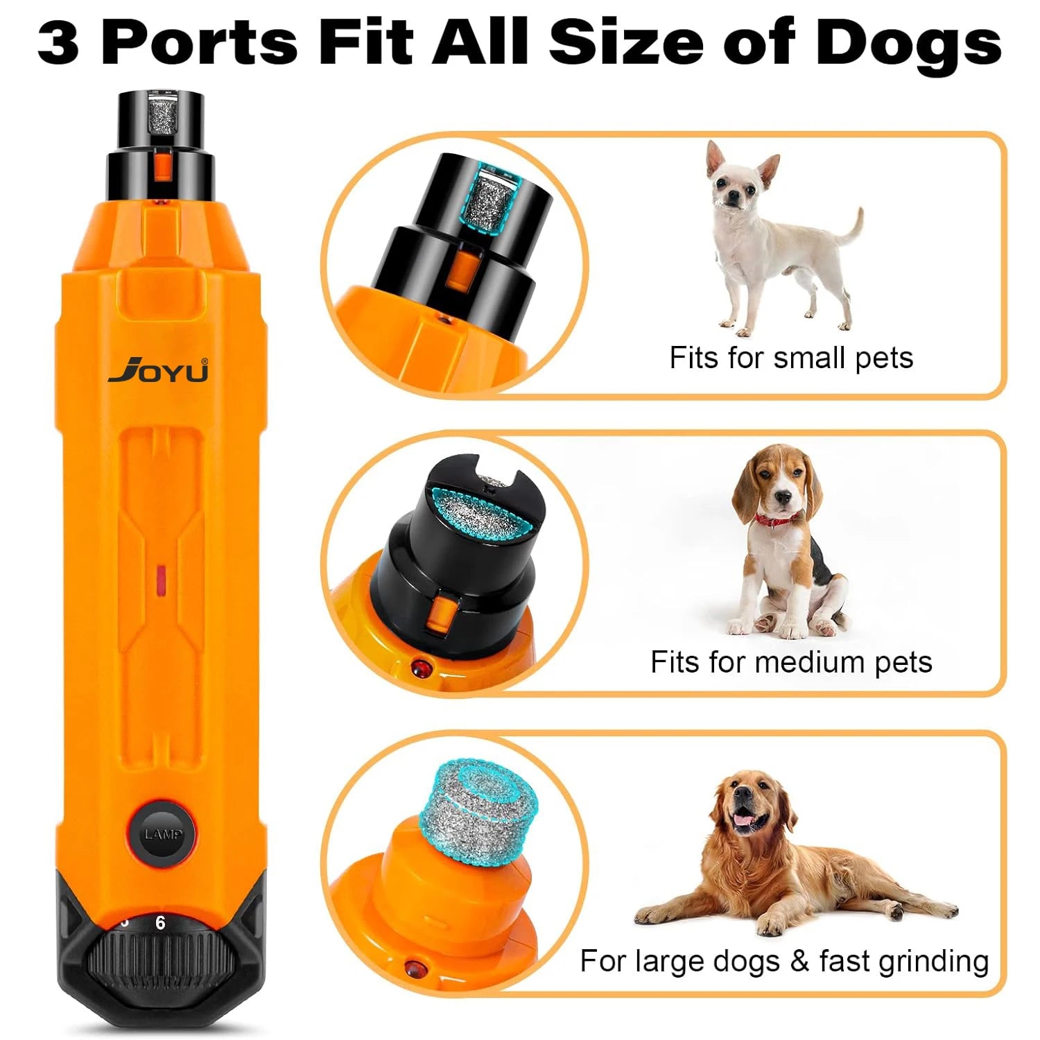 Rechargeable Six-Speed Nail Grinder