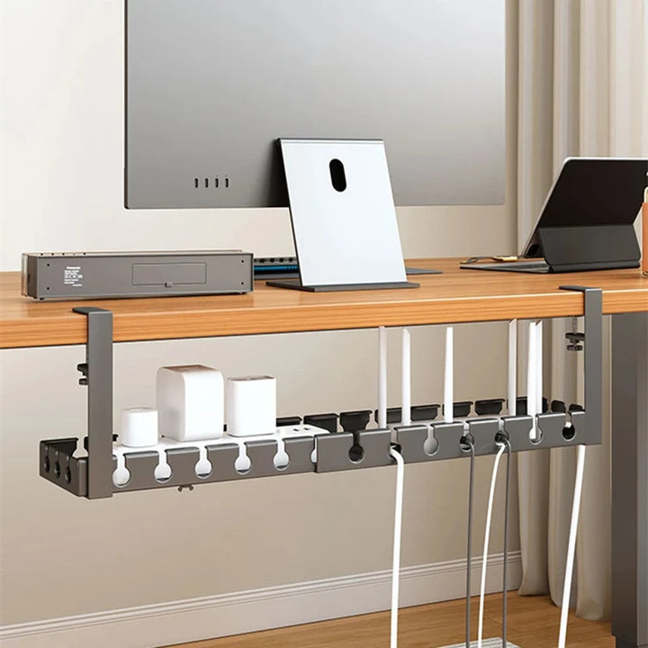 Retractable Under-Desk Cable Tray