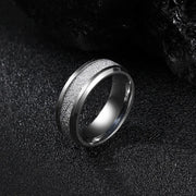 Meteorite Tungsten Wedding Ring
