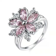 Champagne Crystal Statement Ring