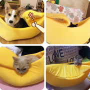 Cozy Banana Cat Bed