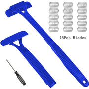Foldable Long Handle Back Shaver