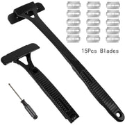 Foldable Long Handle Back Shaver