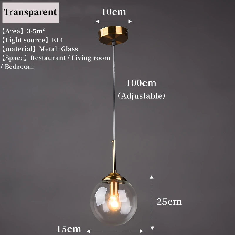 Nordic Glass Pendant Chandelier