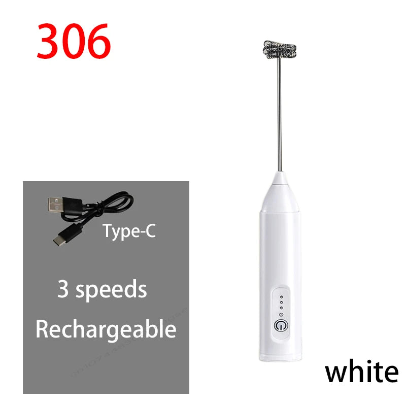 Rechargeable Three-Speed Milk Frother