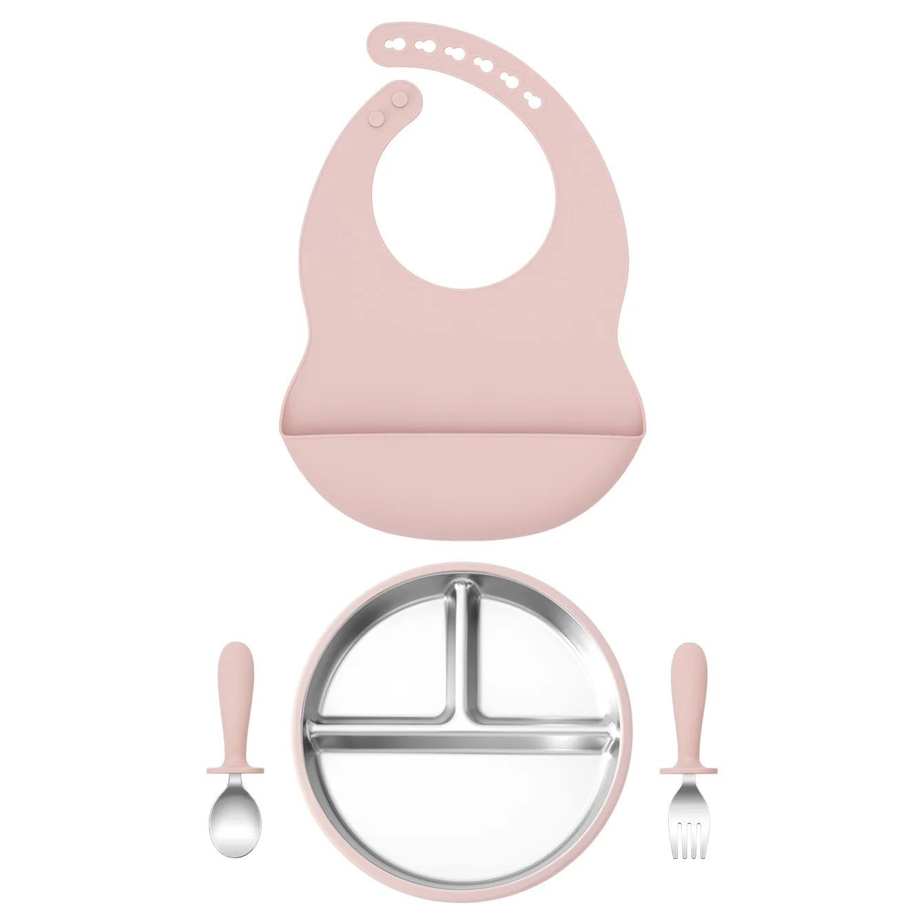 Stainless Silicone Feeding Set