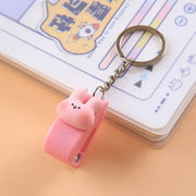 Kawaii Mini Stapler Keychain