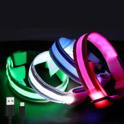 Rechargeable Reflective LED Collar