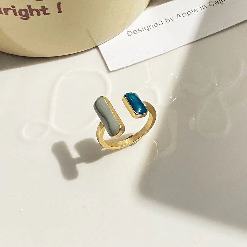 Gold Oil Drip Ring