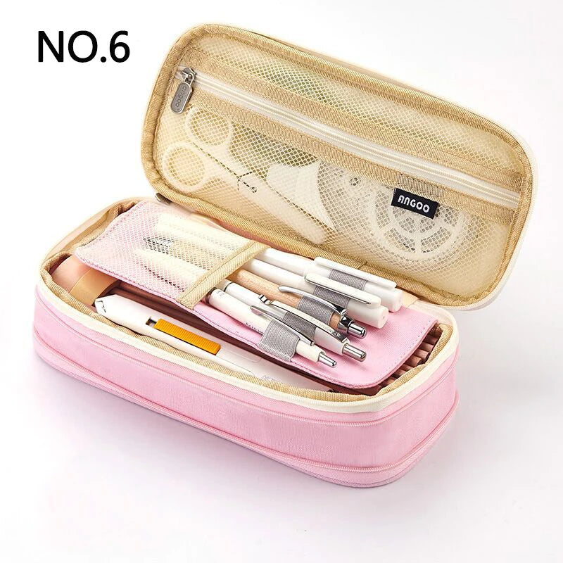 Double Layer Large Pencil Case