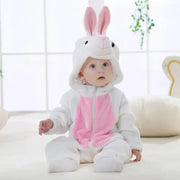 Hooded Animal Baby Romper