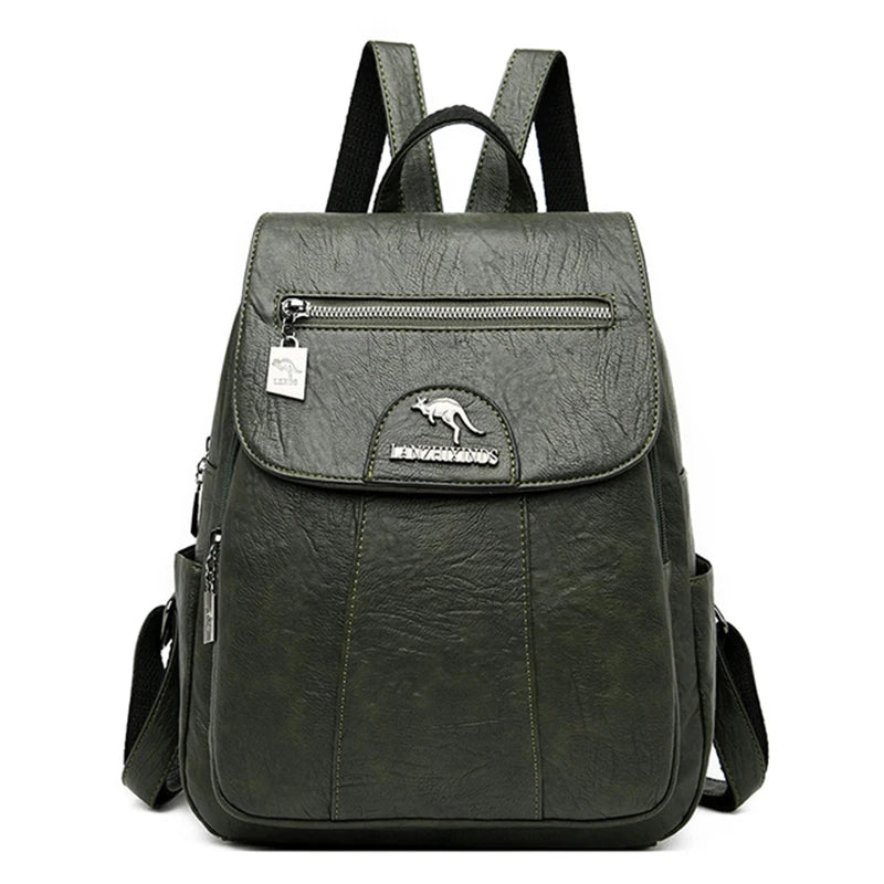 Vintage Genuine Leather Women's Backpack