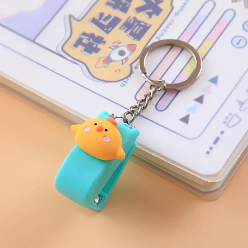 Kawaii Mini Stapler Keychain