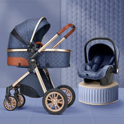 Foldable 3-in-1 Baby Stroller