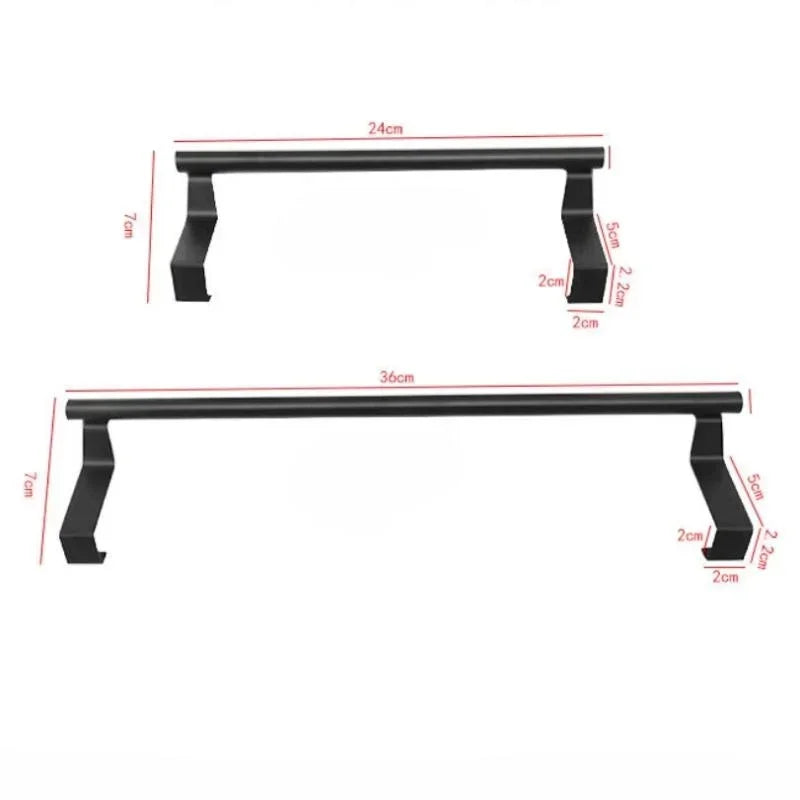 Stainless Over Cabinet Towel Rack