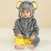 Hooded Animal Baby Romper